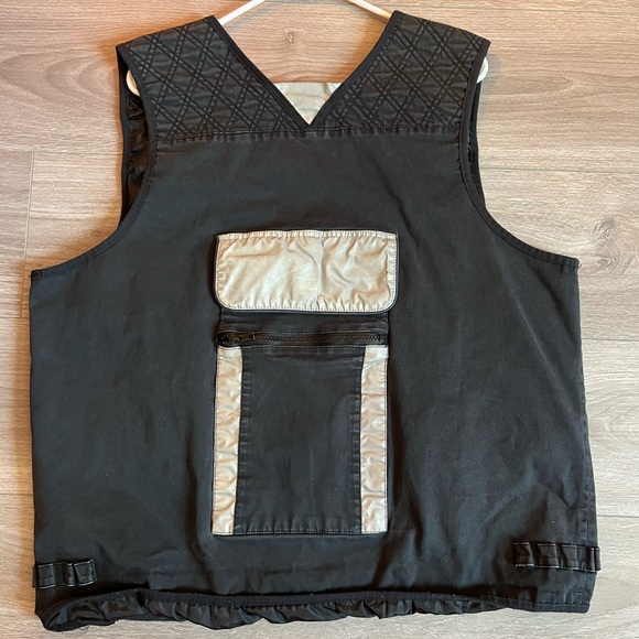 PACSUN- MENS BLACK UTILITY VEST - Picture 6 of 7